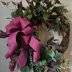 Pink and Green Wreath